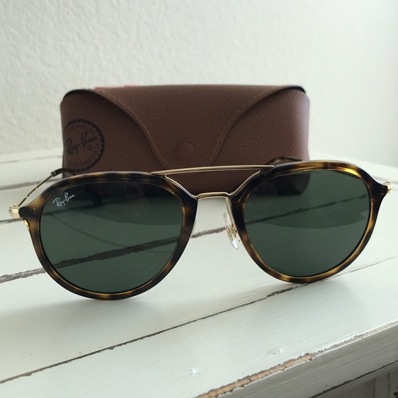 Ray-Ban Accessories - Tortoise And Gold Aviator Ray Bans